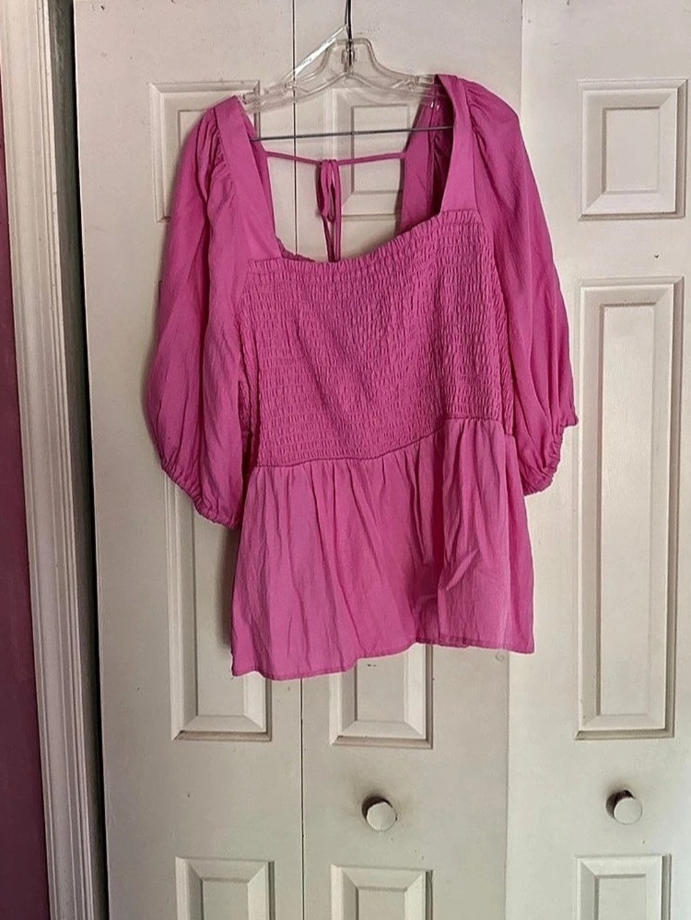 AVA & VIV Pink Blouse Size 3X Like New